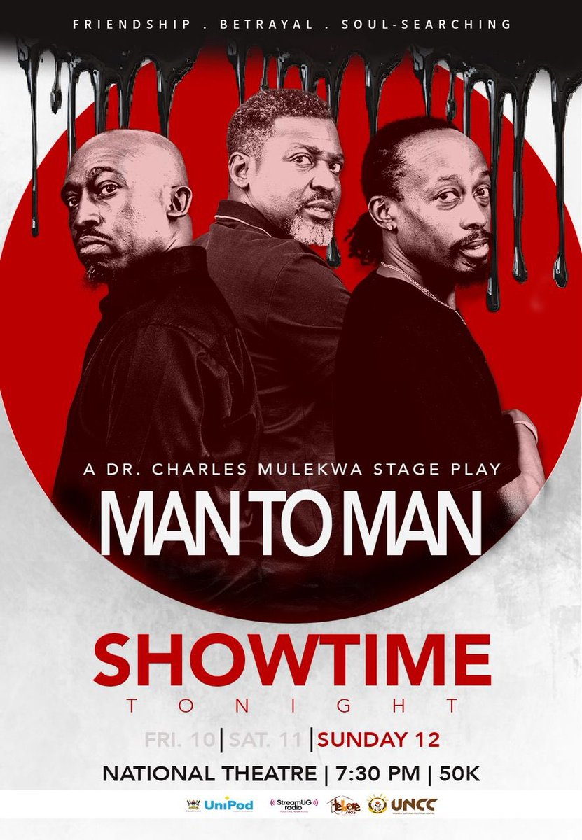 Ssebaggala Andrew Lwanga Jedidiah (@ssebaggalandrew) on Twitter photo The story of us and the friends in our lives is of sadness and joy. Joy for you, sadness for me…
#Man2Man2025 continues TONIGHT- SUNDAY 12th October at <a href="/UNCC_UG/">Uganda National Cultural Centre</a> -National Theatre.
Contact +256783825475 now to book your ticket and be part of this roller coaster experience. The story of us and the friends in our lives is of sadness and joy. Joy for you, sadness for me…
#Man2Man2025 continues TONIGHT- SUNDAY 12th October at <a href="/UNCC_UG/">Uganda National Cultural Centre</a> -National Theatre.
Contact +256783825475 now to book your ticket and be part of this roller coaster experience.