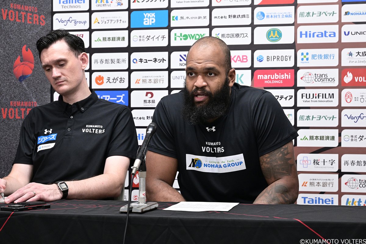 本日の試合後コメント】 #遠山向人 HC #グレゴリー・エチェニケ 選手