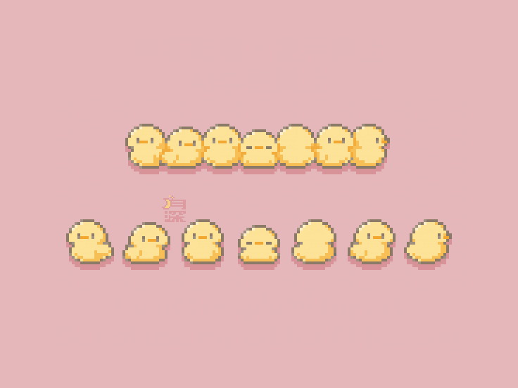Nuiato's tweet image. ピヨピヨもっちり団子🐥🐥🐥
#pixelart #ドット絵