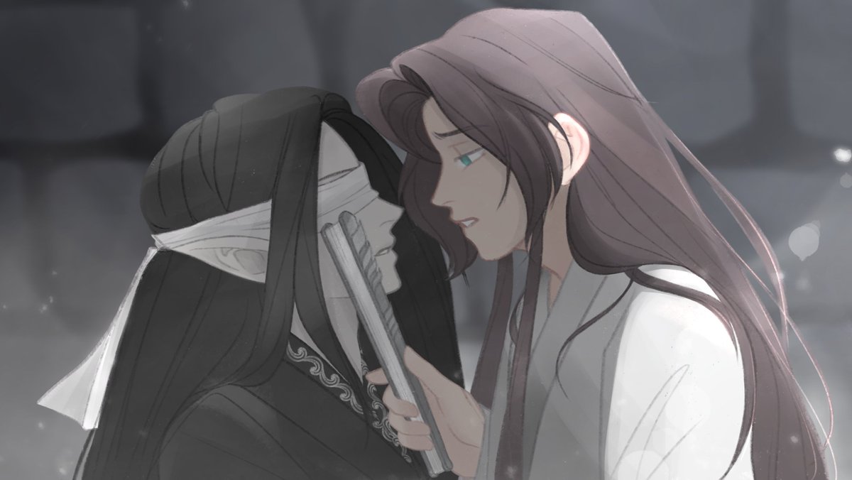 rheinwolga's tweet image. #beefleafweek2025 #beefleaf 
День 5. Завязанные глаза