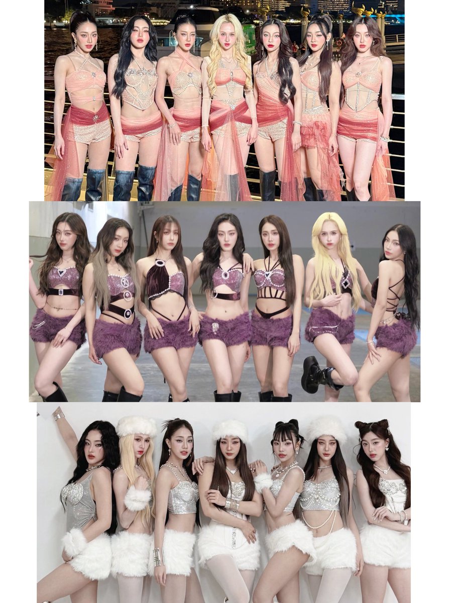 Mbpbb0un's tweet image. สิ่งที่ชอบรองจากคอสตูม คือจริตพวกชี กูให้เลยนะ!! เกิร์ลกรุ๊ปที่เป็นพ่อกับแม่กูได้ในวงเดียว อินเนอร์พวกชีเปลี่ยนตามเสื้อผ้าของจริง แบบทุกคนมีสตอรี่กูชอบมากกก🔥👏

#4EVE
