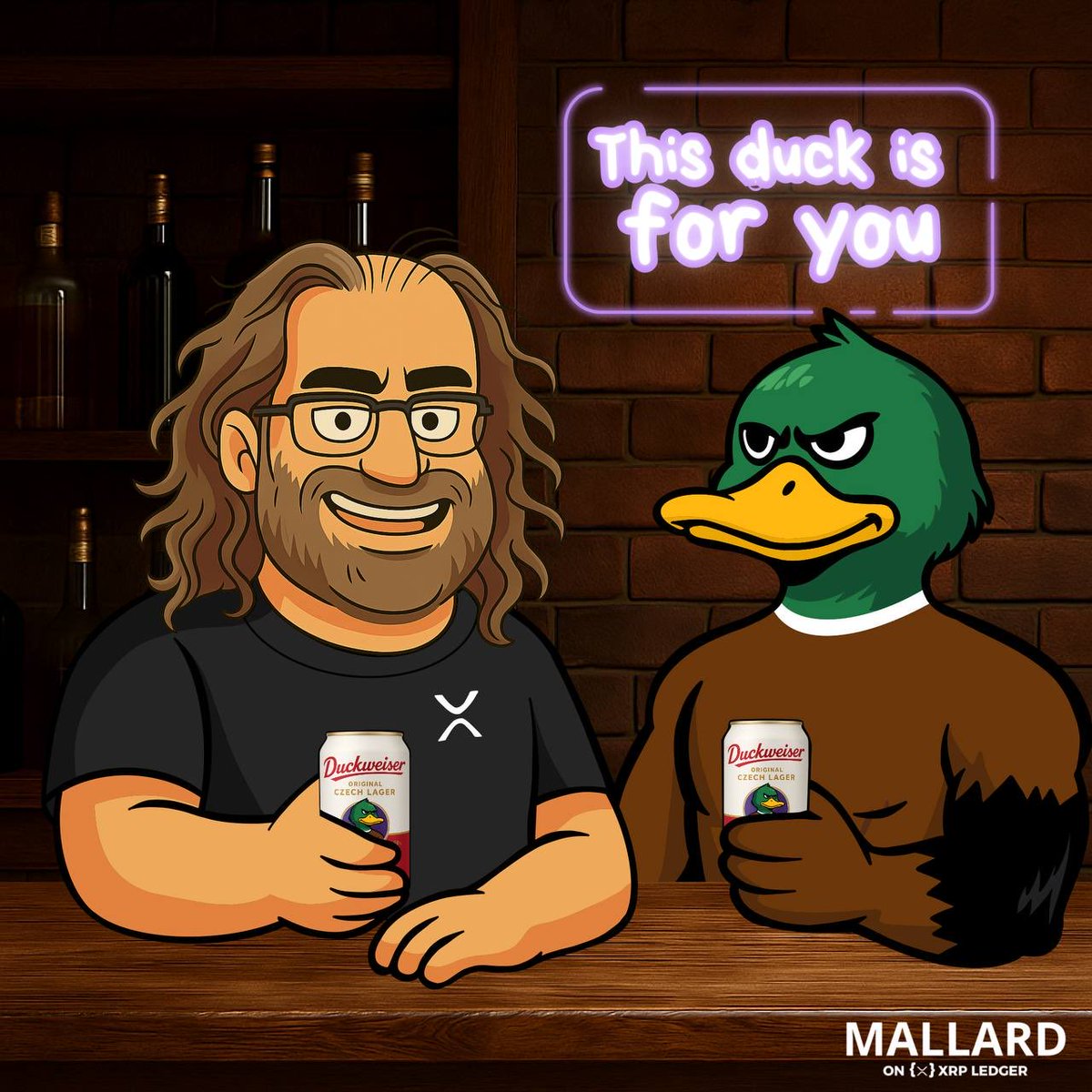 Duckweiser it is. 🍻
Cheers to <a href="/JoelKatz/">David 'JoelKatz' Schwartz</a> — the only one who can turn a slogan into XRPL lore.
This duck’s for you. 🫡
