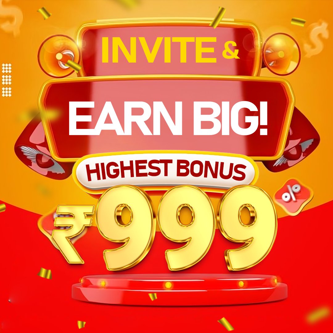 358_Royal_Club's tweet image. 🤝 Invite &amp;amp; Earn: Highest Bonus of ₹999!
Want to earn without even playing a game? Our referral program lets you INVITE &amp;amp; EARN BIG!
8852.in


#InviteAndEarn #DailyBonus #RechargeBonus #OnlineGamingIndia #HighestBonus #EarnBig #CasinoRewards