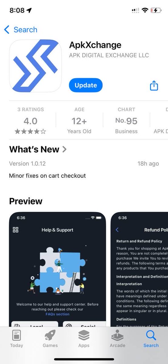 ApkJnr's tweet image. Out of all the 200 ranked Business App on the App Store, we’re currently ranked Top 95 and still climbing the ladder. 
Progress &amp;gt;&amp;gt;