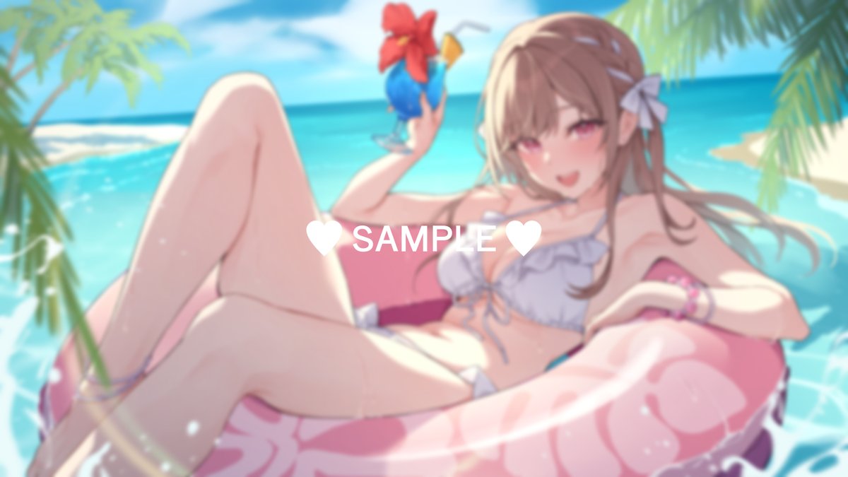 【お仕事告知】
涼花みなせさん（#suzuka_minase）の夏のおハガキ用イラストを担当させていただきました！
