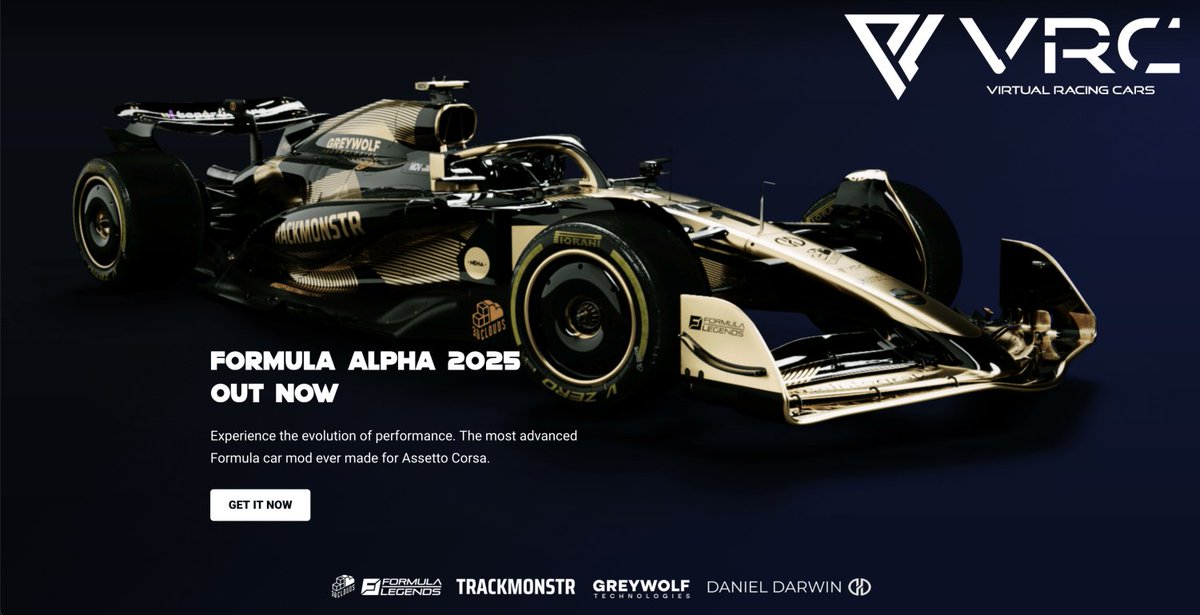 🚨 NOW AVAILABLE: Formula Alpha™ 2025 🚨

The next evolution of open-wheel racing in Assetto Corsa has arrived.
⚡ 1000+ hp hybrid power
🦾 True Brake-by-Wire
🔥 Power Unit thermals
🎥 Advanced camera systems

Every system rebuilt. Every detail refined.
The most complete Formula