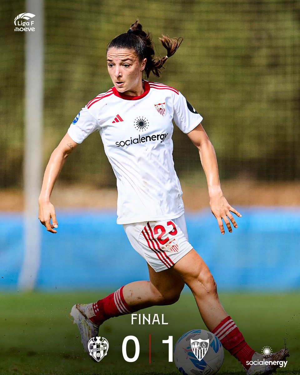 FINAL | ¡Se acabó! Otro triunfo y nueva portería a cero:

🔵​ 0⃣-1⃣ 🤍​ (90+5') #LevanteSevillaFC

#SevillaFCFem #LigaFMoeve #WeareSevilla #NuncaTeRindas