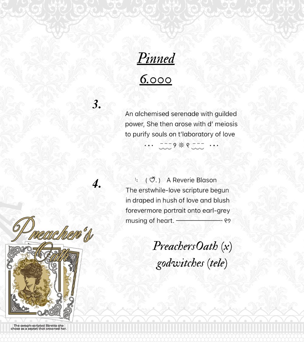 PreachersOath's tweet image. help rt? thank youu🧸💭 ₊˚
pinned wording are ready to be yours~ grab each at 6.000!
#zonauang #zonajajan #zonaba