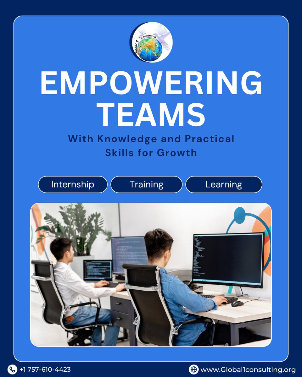 Glob1Consulting's tweet image. Knowledge is power — but applied knowledge is success.
🎓 We provide tailored training programs to help teams and individuals stay ahead in today’s fast-changing world.
Upgrade your skills with us: global1consulting.org/services/train…
#TrainingAndDevelopment #AcademicExcellence