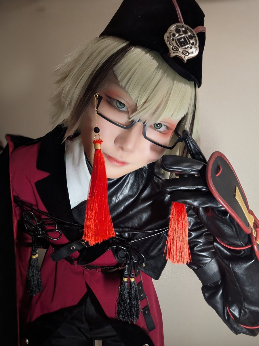 ※cos※防具無し　初出しの石田
メガネっていいよねぇ……お手柔らかに…