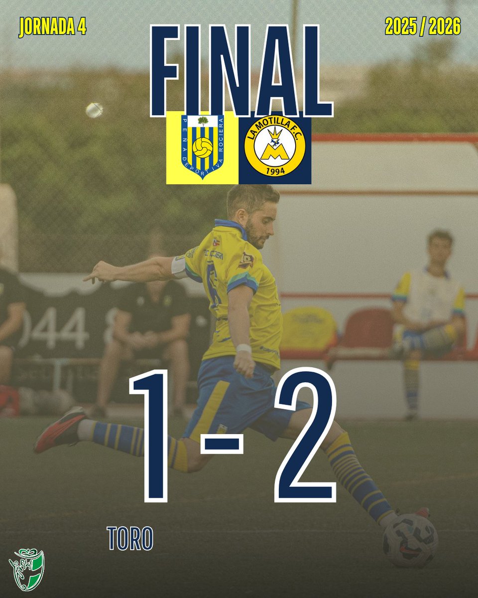 ⏰️ 90' | ¡¡ FINALIZA EL PARTIDOO !! 

💙💛 #RocieraLamotilla 🟡🔵
1️⃣ - 2️⃣

#SomosBarrio
#SomosRociera