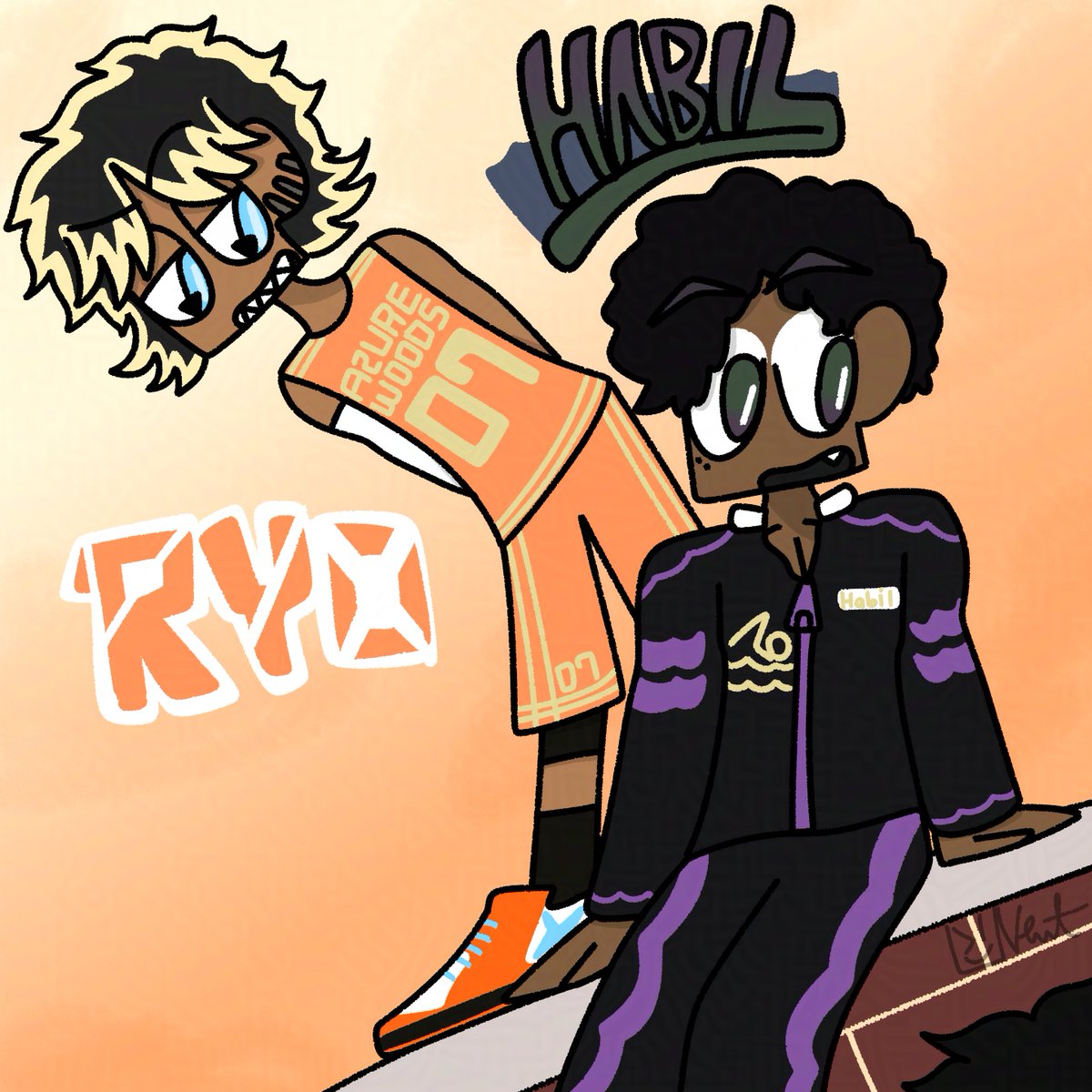 thenewt_arts's tweet image. &quot;Why don&apos;t you be friends with Habil and Ryo they&apos;re kinda similar to you Calvin? &quot;

Ew no they&apos;re a bunch of wannabees

#newts_oc #oc #ocsbase #artidn