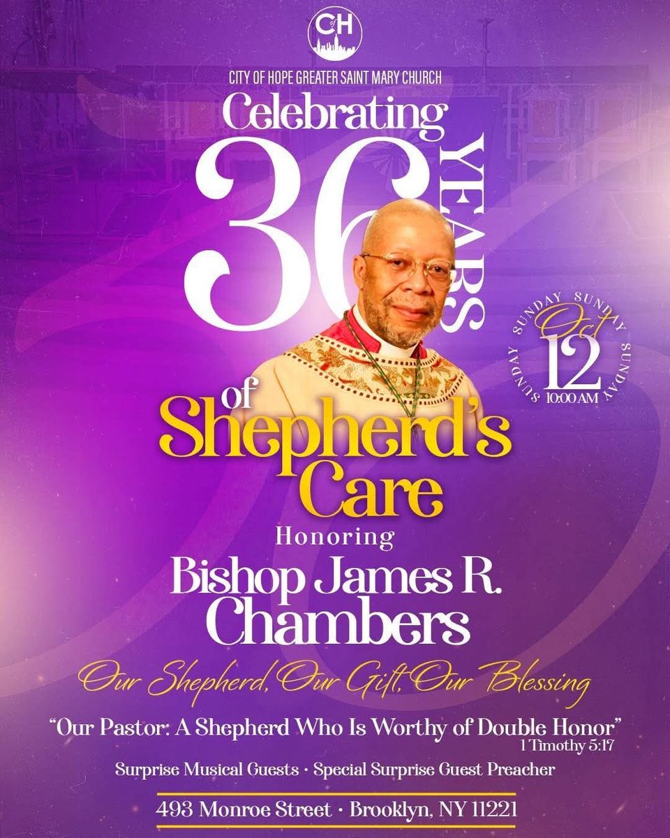 Dr_Shermaine's tweet photo. Good Morning and Happy Sunday π If you're free, please stop by and help us celebrate our Pastor, Bishop James R. Chambers! π₯³ππππ#EnjoyService ππΎ https://t.co/2vXcoBpCEo