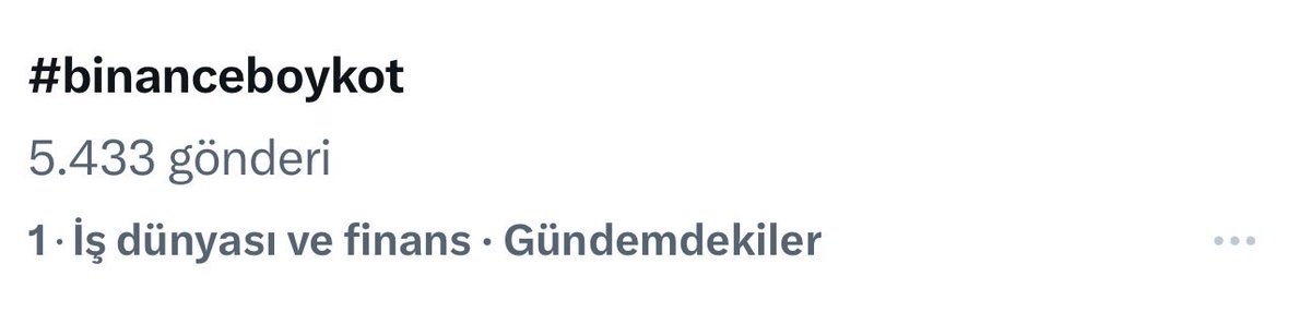 deepwebkripto's tweet image. 🚨 #BinanceBoykot etiketi Türkiye’de 1. Sıraya yerleşti!
Binance borsasının Türkiye’de yasaklanmasını destekliyor musunuz?