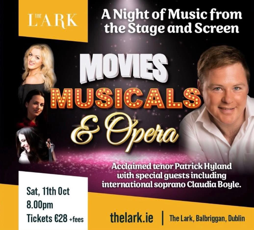 patrickhtenor's tweet photo. Thank you to everyone who came to my “Movies, Musicals and Opera” concert last night in the Lark Concert Hall. What a fantastic audience to perform to. Thank you to Soprano Claudia Boyle, Violinst Denice Doyle and Pianist Máire Carroll for their incredible performances. https://t.co/c8I2Pd3nEx