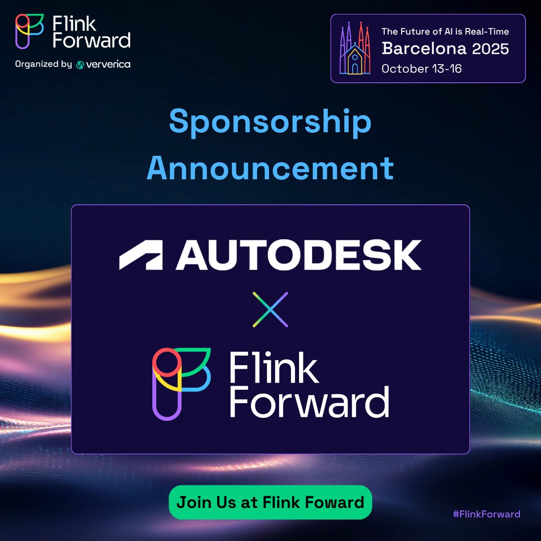 We’re excited to welcome Autodesk as a silver sponsor for Flink Forward Barcelona 2025!
Autodesk leverages real-time data and cloud technologies to drive innovation, optimize workflows, and deliver scalable solutions across industries.

👉 hubs.li/Q03LXK890

#FlinkForward