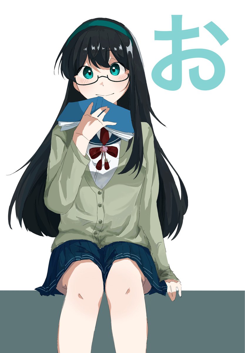 艦娘50音1人ずつ描く「お」
大淀さん
#艦これ　#艦これイラスト　#大淀さん