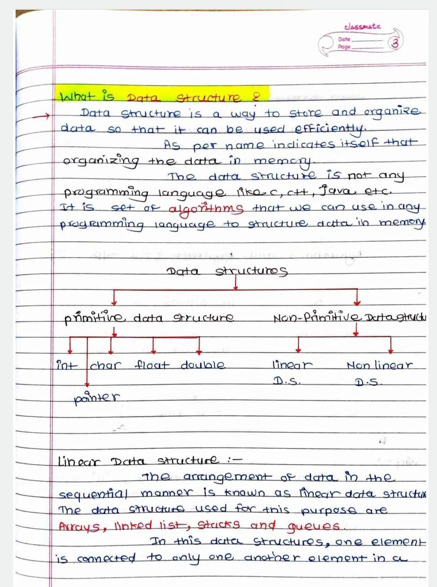 BharukaShraddha's tweet image. Data Structures and Algorithms

are essential for mastering programming in 2024, and are widely used in coding interviews, problem-solving, and much more.

Here’s your Complete Beginner to Advanced Guide

All,

FREE

of cost! 

Simply:

1. Follow me (So I can DM)
2. Like &amp;amp; Repost…