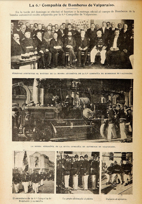 RenzoVaccarezza's tweet photo. Inauguración de la nueva "Bomba automóvil" para la Sexta Compañía de Bomberos de Valparaíso, "Cristoforo Colombo".   

Octubre de 1912.

@Sesta_Compagnia @ValeriaBiagiott
@ItalyinChile https://t.co/YkMrBxZmN4