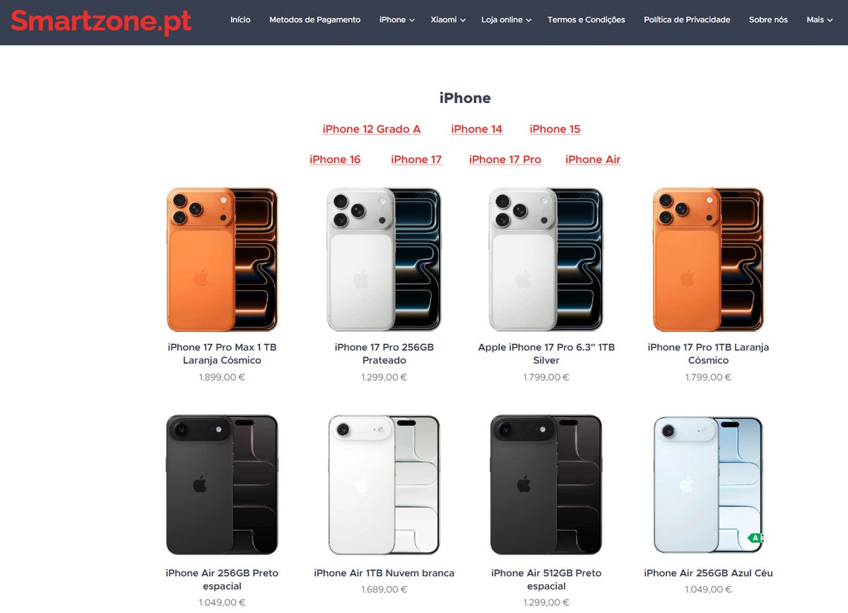 StoreSmartzone's tweet image. iPhone 12 Grado A
smartzone.pt/iphone-12-grad…

iPhone 12 128GB 5G Branco Renovado 
Melhor preço em Portugal - 259,00€
smartzone.pt/p/iphone-12-12…