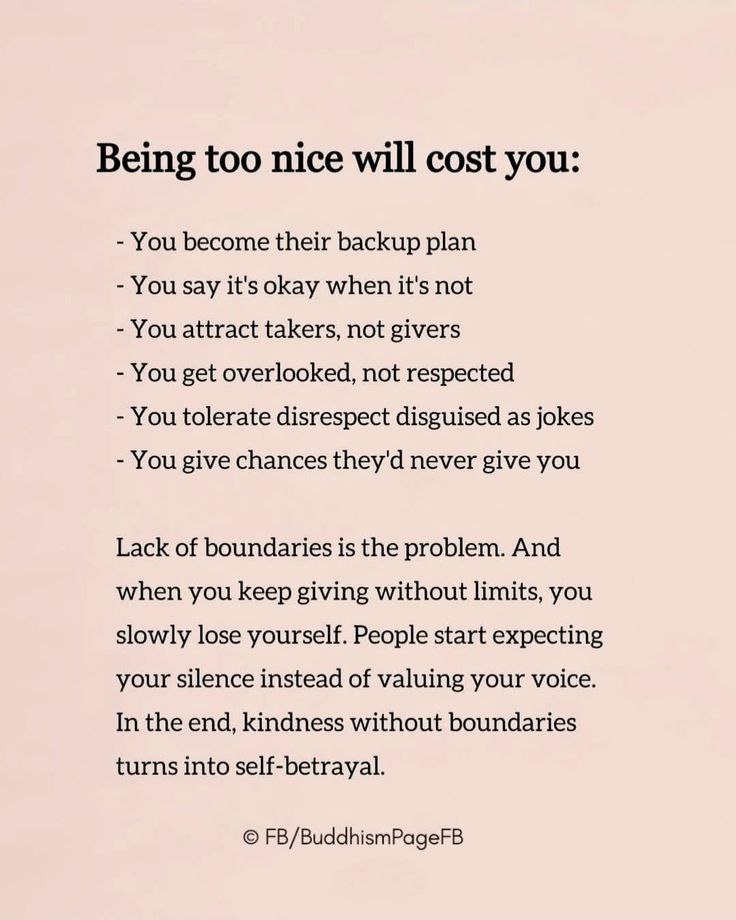 UpliftUnwind's tweet image. Being too nice will cost you: