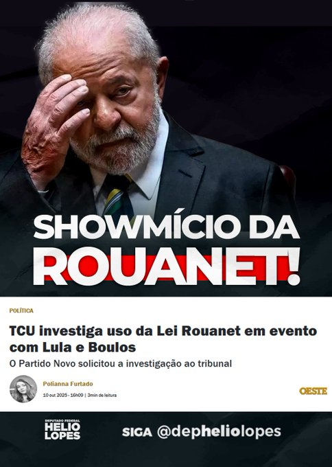 BrazilenDireita's tweet photo. Nunca será orgânico, legítimo?
Impressionante como só conseguem público assim?
Esses shows não passam de #propagandas #eleitoral fora de época e todos se calam…
Cadê o #TSE??? https://t.co/es1FlS8zHS