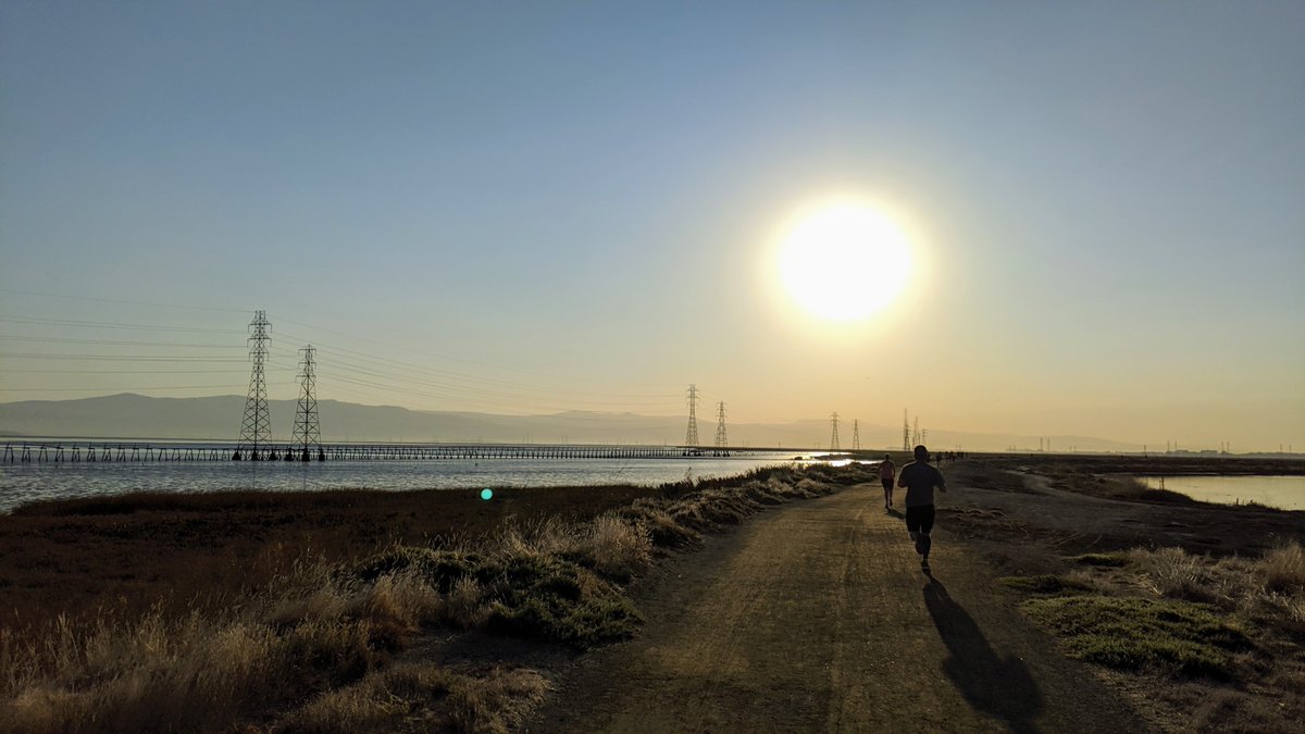 joreilly's tweet image. This just popped up in feed....Byxbee Parkrun in Palo Alto 6 years ago today.  Was over for the launch of Neat at Zoomtopia in San Jose a few days later!
