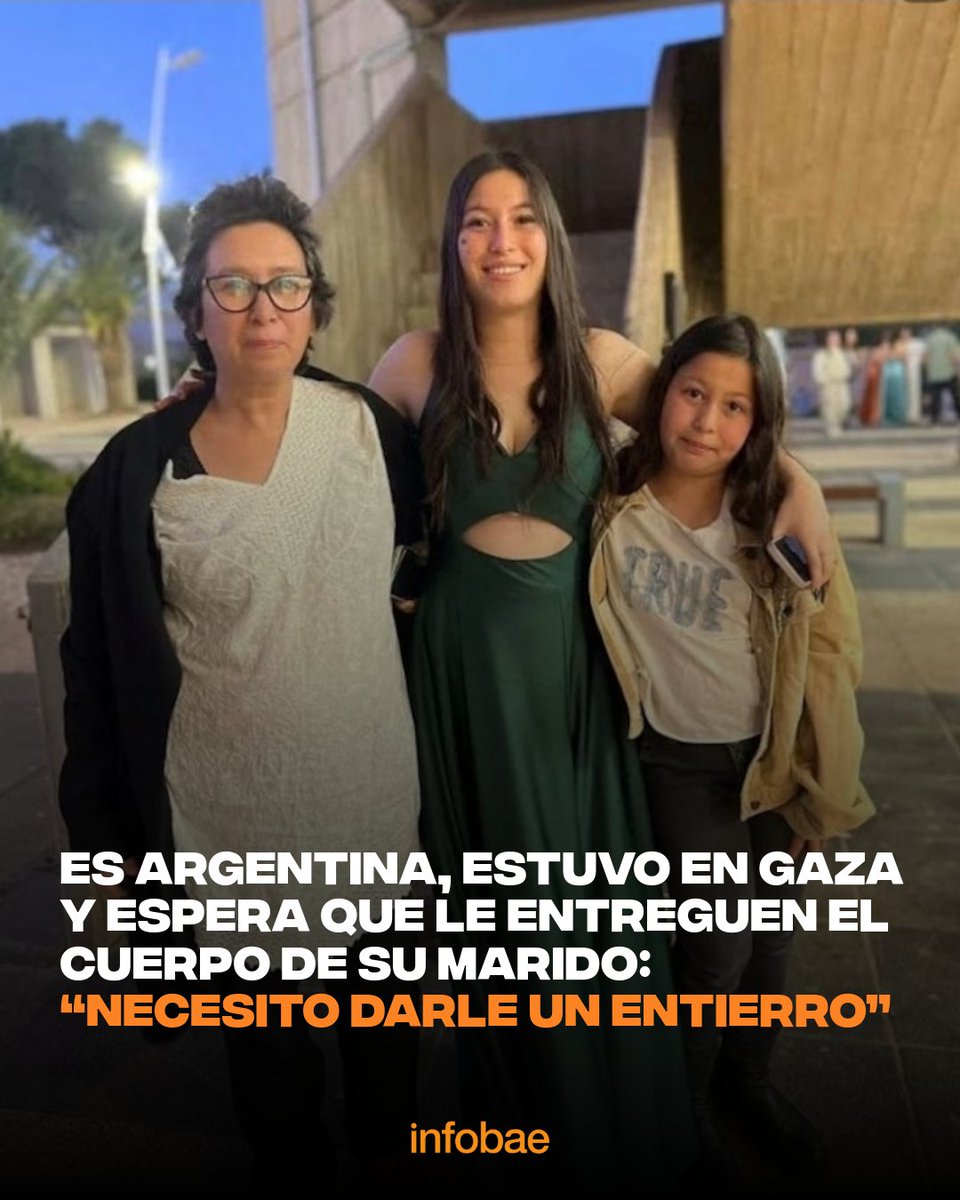 Es argentina, estuvo secuestrada en Gaza y espera el cuerpo de su marido: “Necesito darle un entierro digno” infob.ae/3L6t1Kt