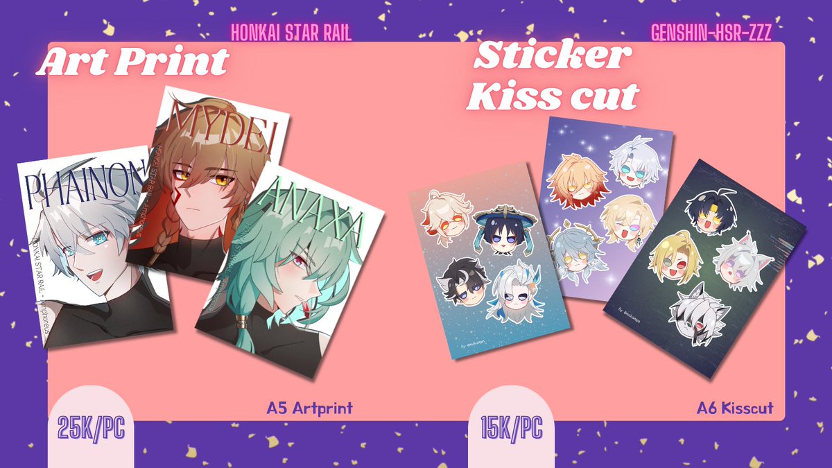 Melosimps's tweet image. [Likes &amp;amp; RTs are appreciated💕]
Melosic's catalogue is here!!!  

🛍️OTS only 
🗓️Both days 15-16 November 2025
📌Q-38a [Estehrism]
Fandom: Honkai Star rail, genshin, zzz, Lads

#CF21 #cf21catalogue #comifuro21