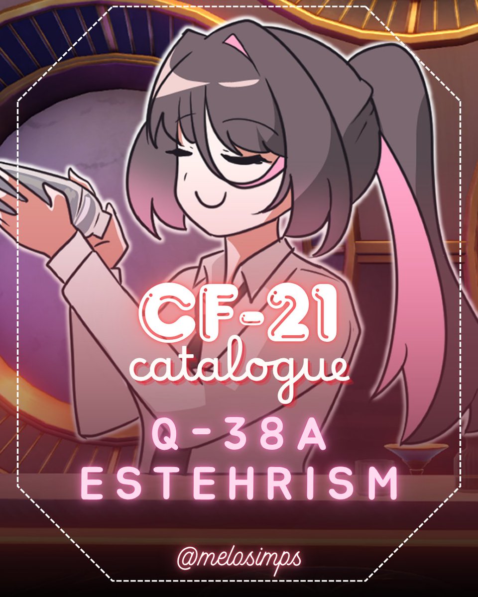 Melosimps's tweet image. [Likes &amp;amp; RTs are appreciated💕]
Melosic's catalogue is here!!!  

🛍️OTS only 
🗓️Both days 15-16 November 2025
📌Q-38a [Estehrism]
Fandom: Honkai Star rail, genshin, zzz, Lads

#CF21 #cf21catalogue #comifuro21