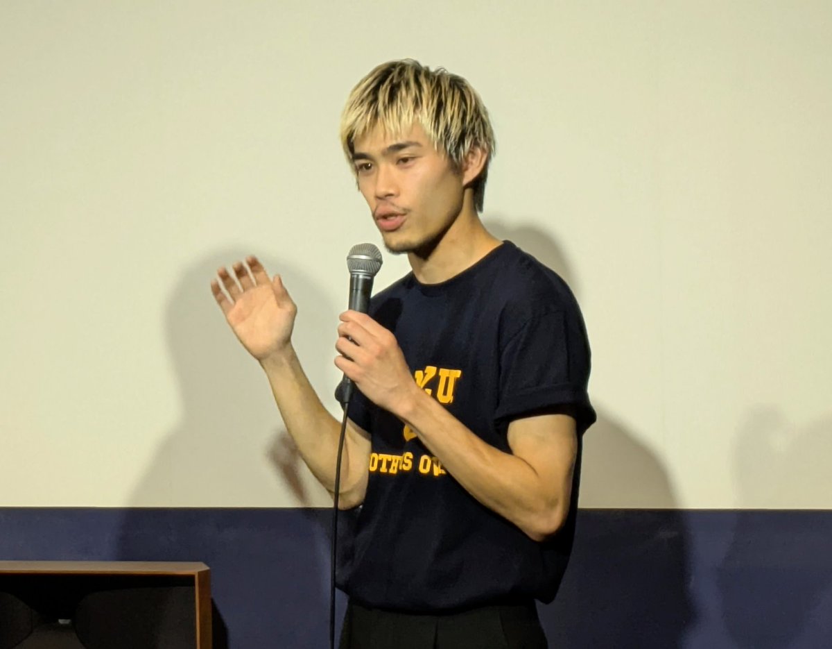 【#セブンレポ】
10/12(日)『#隣のサンズイ』大阪2日目！
#道川内蒼 さん、#小原澤遼典 さん、#大畑優衣 さん
本日のトークは皆さんの好きなシーンについて、撮影時のエピソードも交えながらお話いただきました。お客様それぞれの大切な人を思い出して欲しいというメッセージも。明日もご登壇あり！