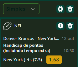 #NFL  Aposta Exclusiva da Página 

🏈Denver Broncos vs New York Jets
🎯New York Jets Handicap +7.5 
📚Aposta Encontrada na Segurobet seguro.bet.br/affiliates/?bt…
💡Mantenha sua Gestão de Banca
💡Aposte c/responsabilidade 

#NFLBrasil  #Apostas #NFLLondonGames #Jets #BroncosCountry