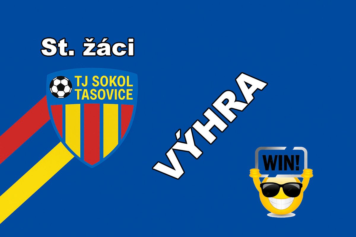 Další výhra! Starší žáci se na ni tentokrát nadřeli, ale co je hlavní - vezou 3 body z horké půdy Sokol Dobšice z.s..
Sokol Dobšice - TJ Sokol Tasovice 0:2 
B: Machala, J. Jedlička.