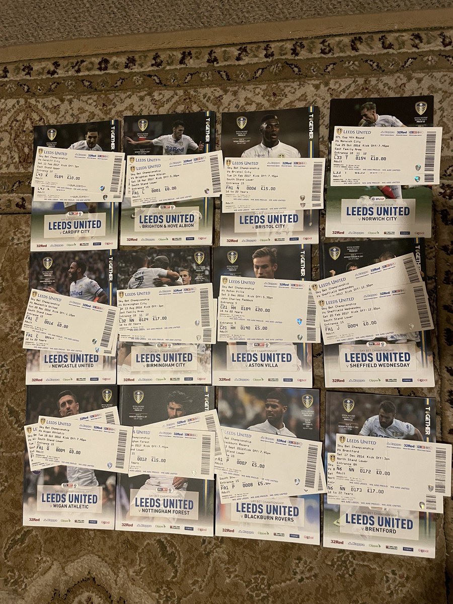 LUFCcollectible's tweet image. Leeds United Football Programs Job lot x 19 including tickets 2016/17 Season 

£16.53 currently

9 bids

Ends Sun 12th Oct @ 8:03pm

ebay.co.uk/itm/3267980648…

#ad #lufc #alaw #mot