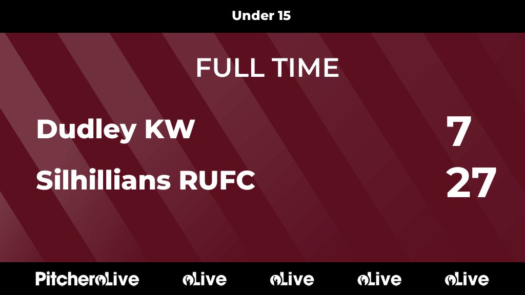 FULL TIME: Dudley KW 7 - 27 Silhillians RUFC
#DUDSIL #Pitchero
silhillians.com/teams/6194/mat…