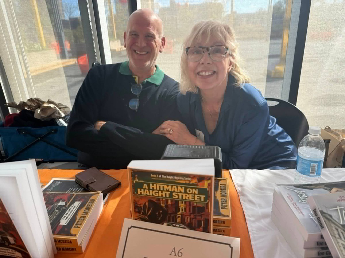 Carol Moreira and I had a great time at Booktoberfest yesterday, schlepping our books and meeting other writers. Thanks to the <a href="/WritersFedofNS/">Writers' Federation of Nova Scotia</a>  for organizing it and to the <a href="/halifaxlibrary/">halifaxlibrary</a>  for hosting it. #crimefiction #bookworm