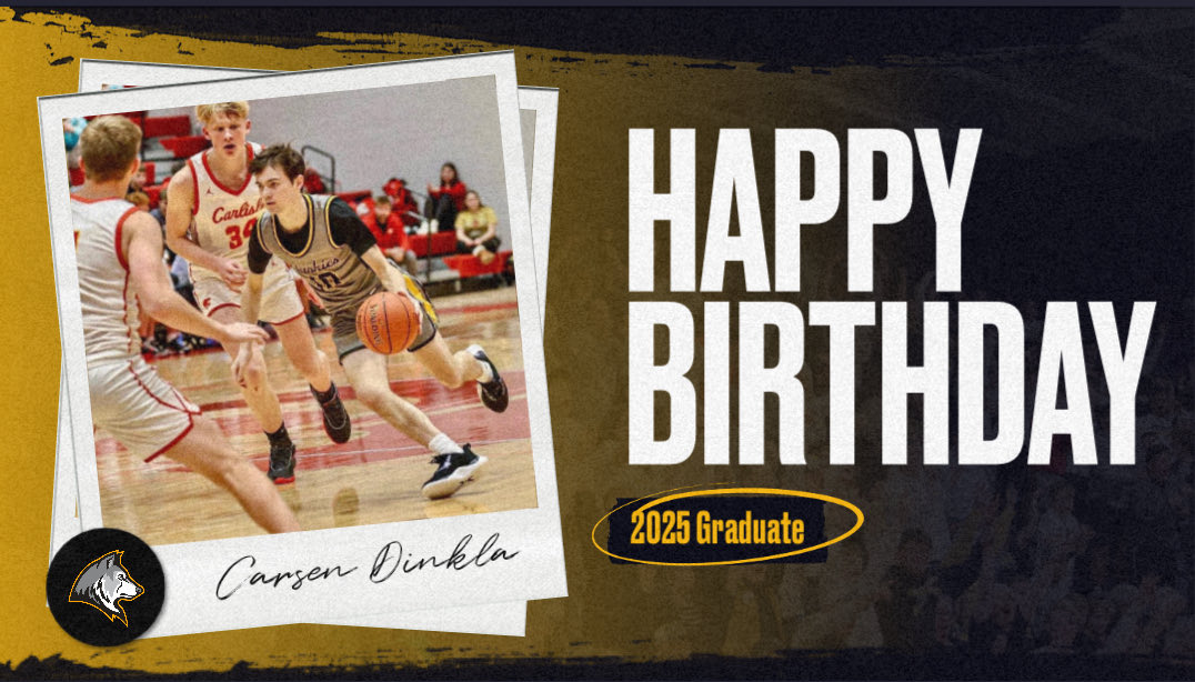 Happy Birthday today to 2025 graduate Carsen Dinkla!