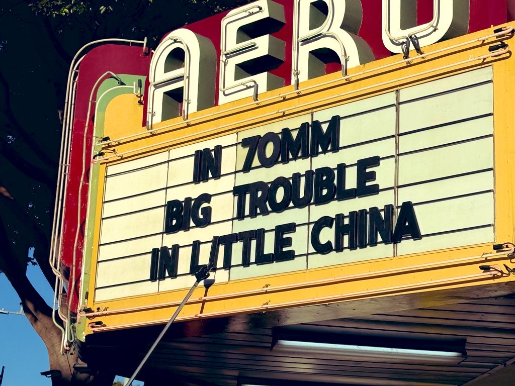 Army of Dorkness (@armyofdorkness_) on Twitter photo Last night’s movie: Big Trouble in Little China (1986) Watched our favorite movie on the big screen at the Arro Theater. <a href="/am_cinematheque/">American Cinematheque</a> had an encore presentation in 70mm! Last saw it on the big screen more than 20 years ago! Heaven and earth, boys. What can I tell ya? Last night’s movie: Big Trouble in Little China (1986) Watched our favorite movie on the big screen at the Arro Theater. <a href="/am_cinematheque/">American Cinematheque</a> had an encore presentation in 70mm! Last saw it on the big screen more than 20 years ago! Heaven and earth, boys. What can I tell ya?