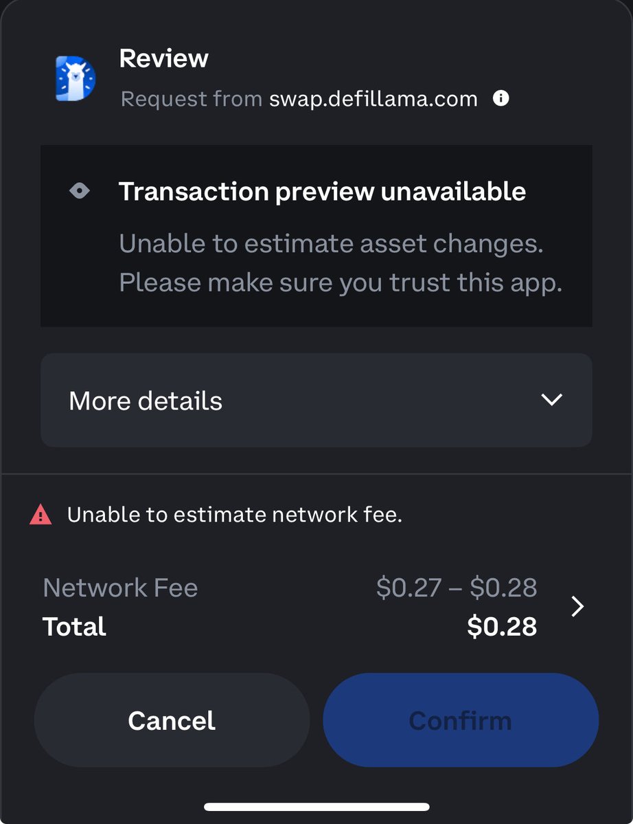 JG_0014's tweet image. Why is @DefiLlama always unusable to swap coins ALWAYS?! #defi #Crypto #defillama