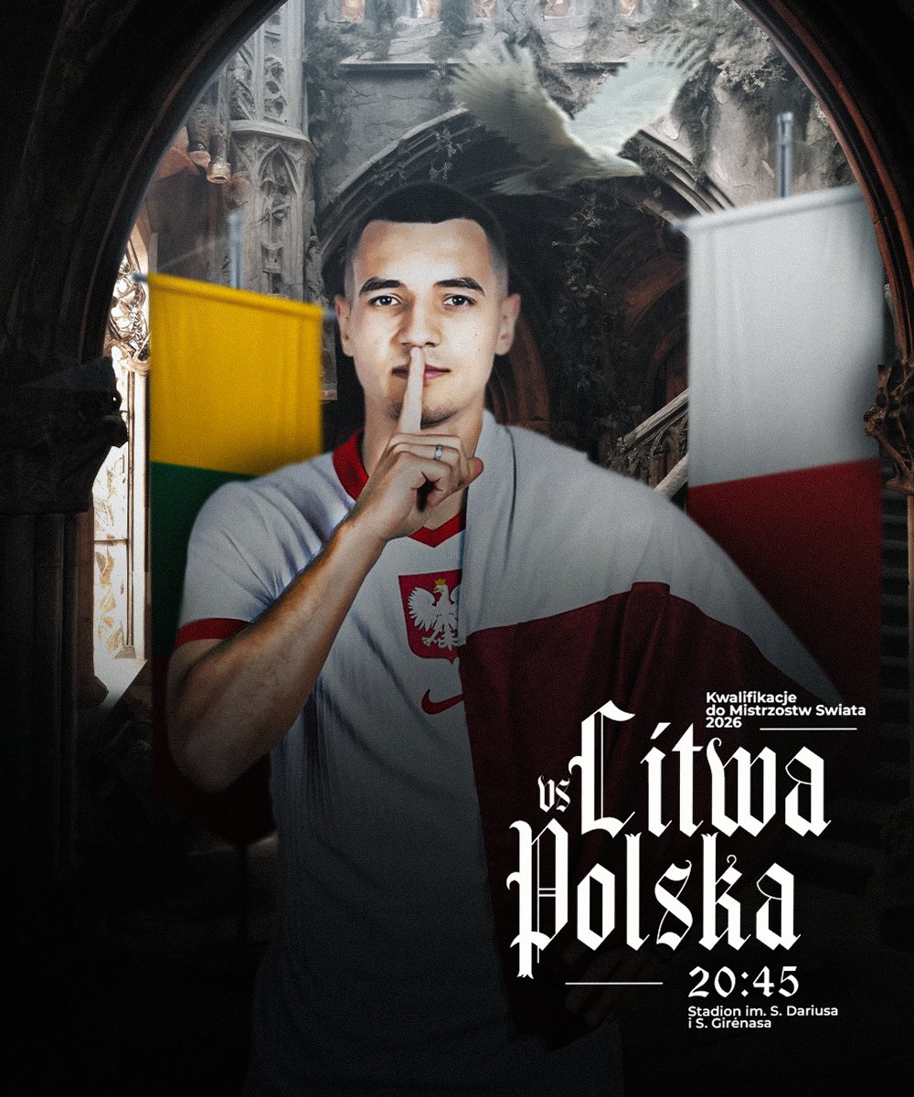 sajdencs's tweet image. Litwa vs Polska

#graphicdesigner #poster #design #litpol #WorldCupQualifiers