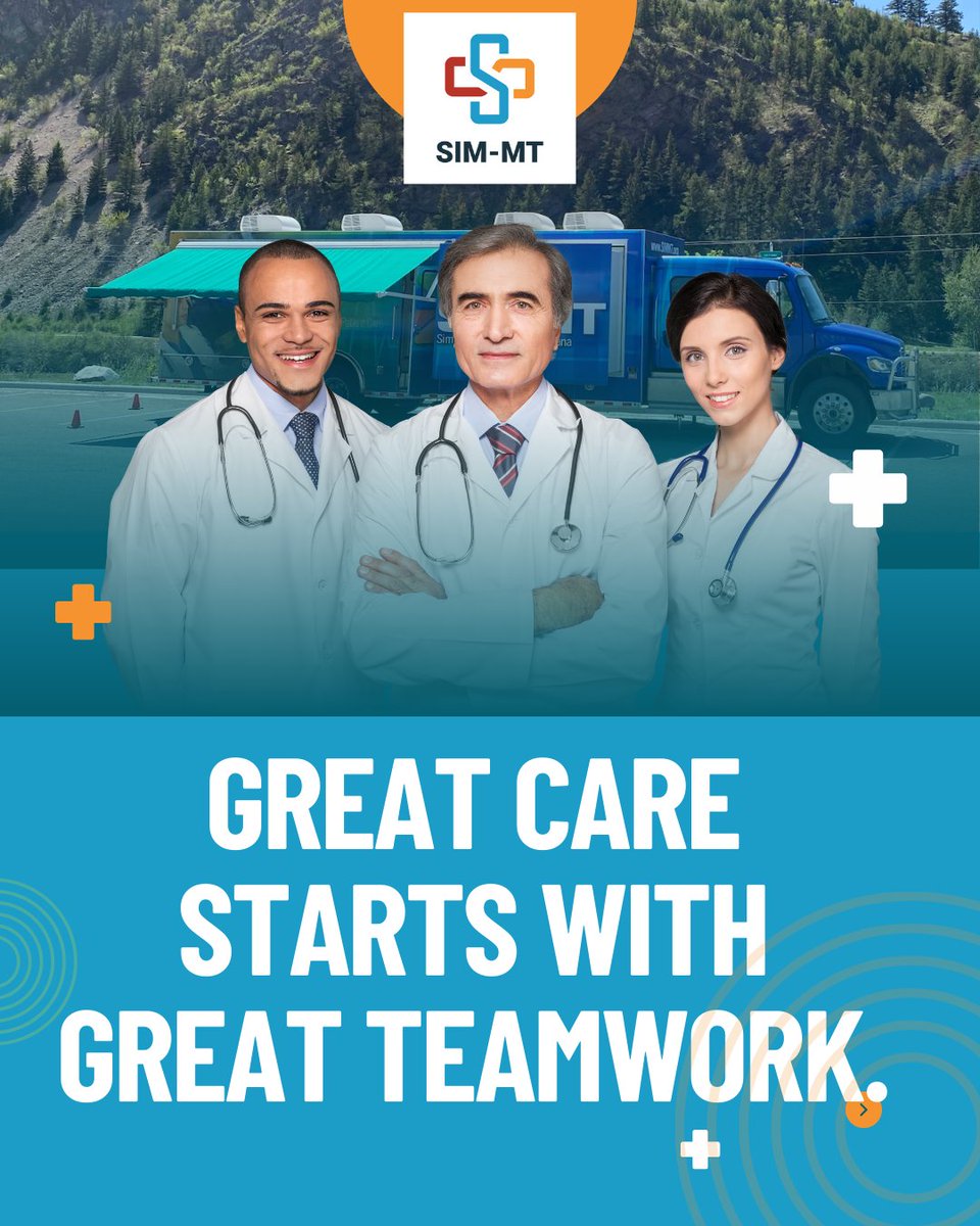 SIM_MONTANA's tweet image. Simulation helps teams:
✅ Communicate clearly under pressure
✅ Trust each other
✅ Perform in sync when it matters most
SIM-MT brings that training straight to Montana’s healthcare teams.
#SimulationTraining #Teamwork #SIMMT