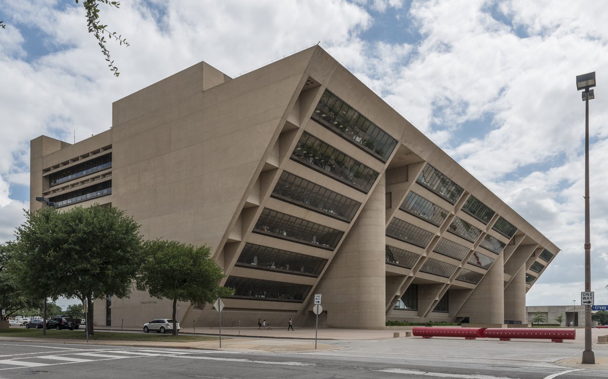 Dallas City Council will debate the future of I. M. Pei’s Dallas City Hall on October 21. The inverted pyramid, a symbol of civic transparency, faces $100 million in repairs or possible demolition, sparking a clash between preservation and redevelopment.

archpaper.com/2025/10/fate-i…