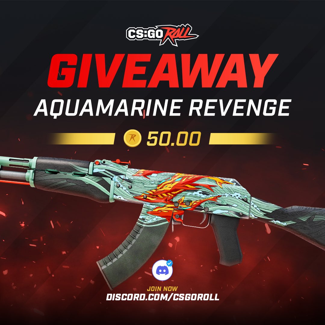 SippinDirtyS0DA's tweet image. ($50) AK | Aquamarine Giveaway 🎉 

To Enter:
✅ Like &amp;amp; Repost
✅ Follow Me &amp;amp; @CSGORoll 
✅ Join Discord (in replies 👇🏼)

⏰ Winner drawn in 5 days, GoodLuck