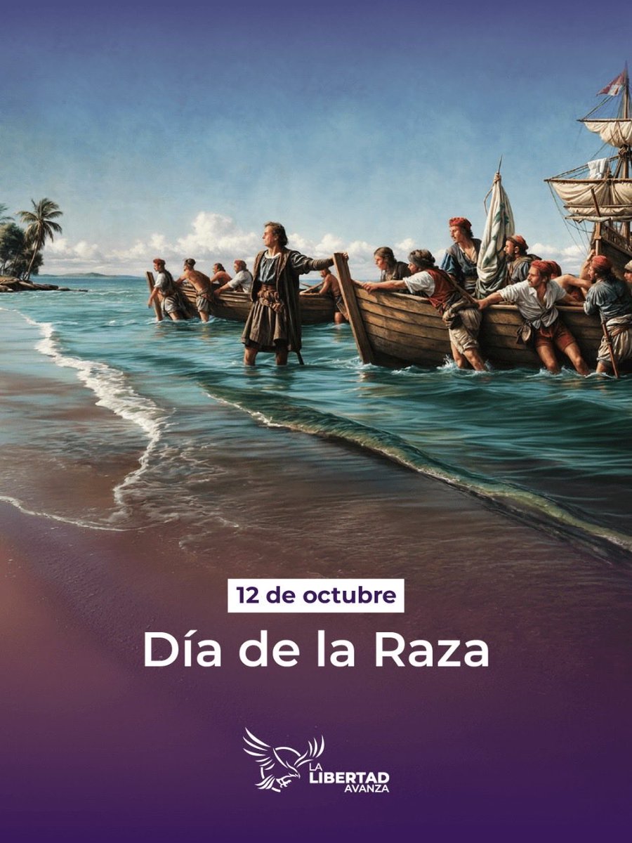 Celebramos el inicio de la civilización en América, el encuentro que trajo progreso y libertad a nuestras tierras.

Hoy más que nunca, y en tiempos en que los valores de Occidente están bajo constante ataque, defendamos aquello que nos hizo GRANDES.

VLLC!