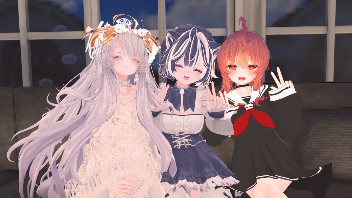 yat0i_hobby's tweet image. #Gate_to_Lily #VRChat
昨夜は百合喫茶 Gate_to_Lilyに行ってきましたー！
カードに書いてある言葉を相手に伝える あのゲームも体験してきました！！可愛いキャストさんとの距離がすっごく近くて、のぼせそうなくらいドキドキしました(//ω照