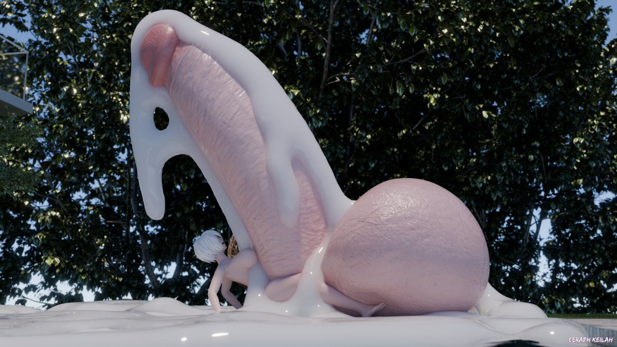 Sunbathing 2B can sometimes get so excited that the whole area gets flooded but hey at this rate it might led to the whole city turning to one massive cum ocean.