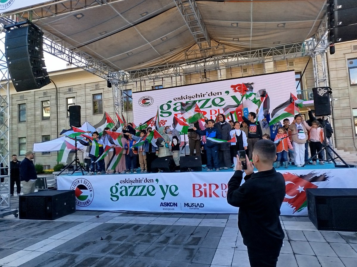 Eskişehir'den Gazze'ye bir sesti bugün...