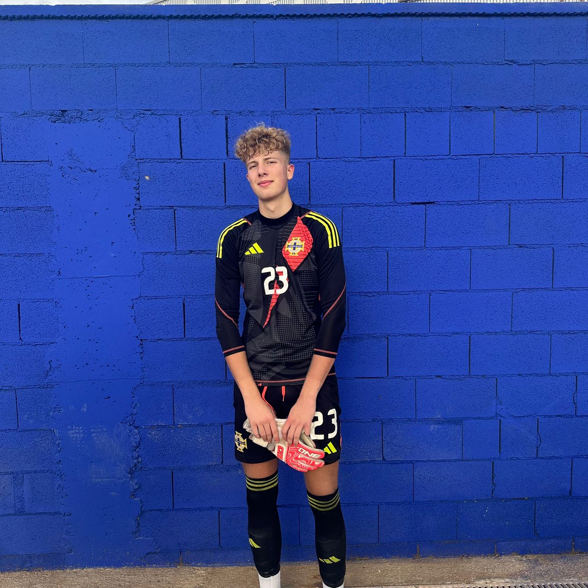 Under-16s goalkeeper Tom Hill played 45 minutes in Northern Ireland Under-17s' match against Spain yesterday!

Congratulations on a fantastic achievement, Tom, and keep doing us proud  🙌