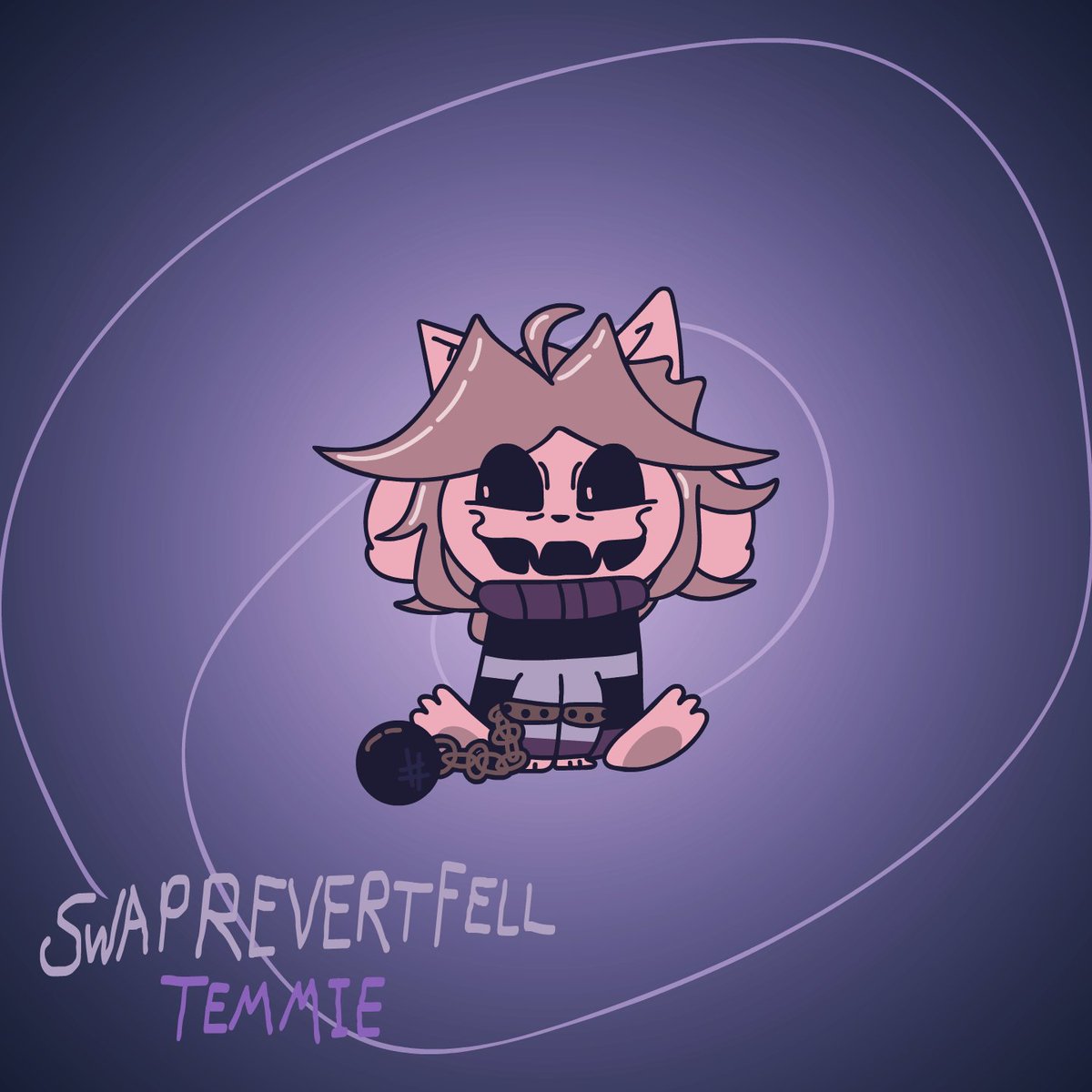 Today's art post is of Swaprevertfell Temmie!

#Undertale #UndertaleAUs #UndertaleAU #Swaprevertfell #Revertfell #Underfell #Underswap #Swapfell #Artmoots #Artmoot 

Artwork by me!  

This is the NEW canon design for Swaprevertfell Temmie!