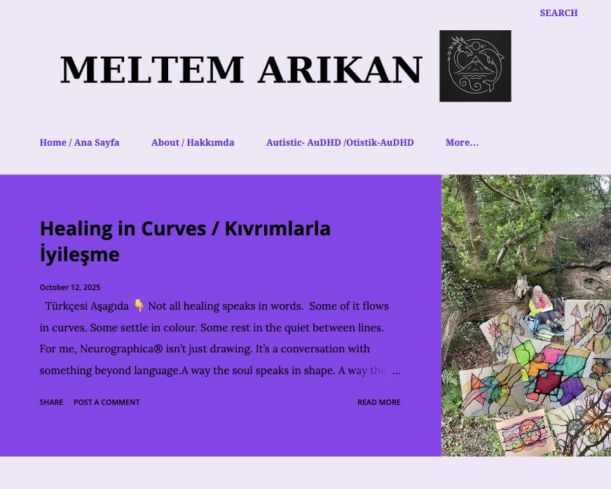 MeltemArikan's tweet image. Healing with curves, I wrote about my journey with Neurographica.
Kıvrımlarda şifa, Neurografika yolculuğumu yazdım.
meltemarikan.blogspot.com/2025/10/healin…
#Neurographica #InnerWork #MindBodyConnection
#EmotionalWellbeing #KendiniKeşfet
#AlternatifTerapi #SanatlaŞifa #counselling #therapy
